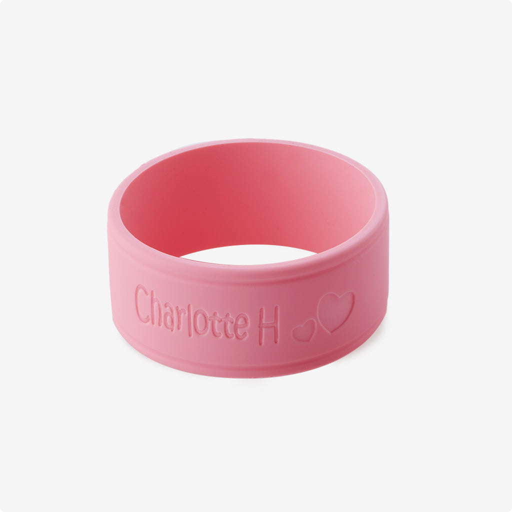 Pink Bottle Band with Personalised Name