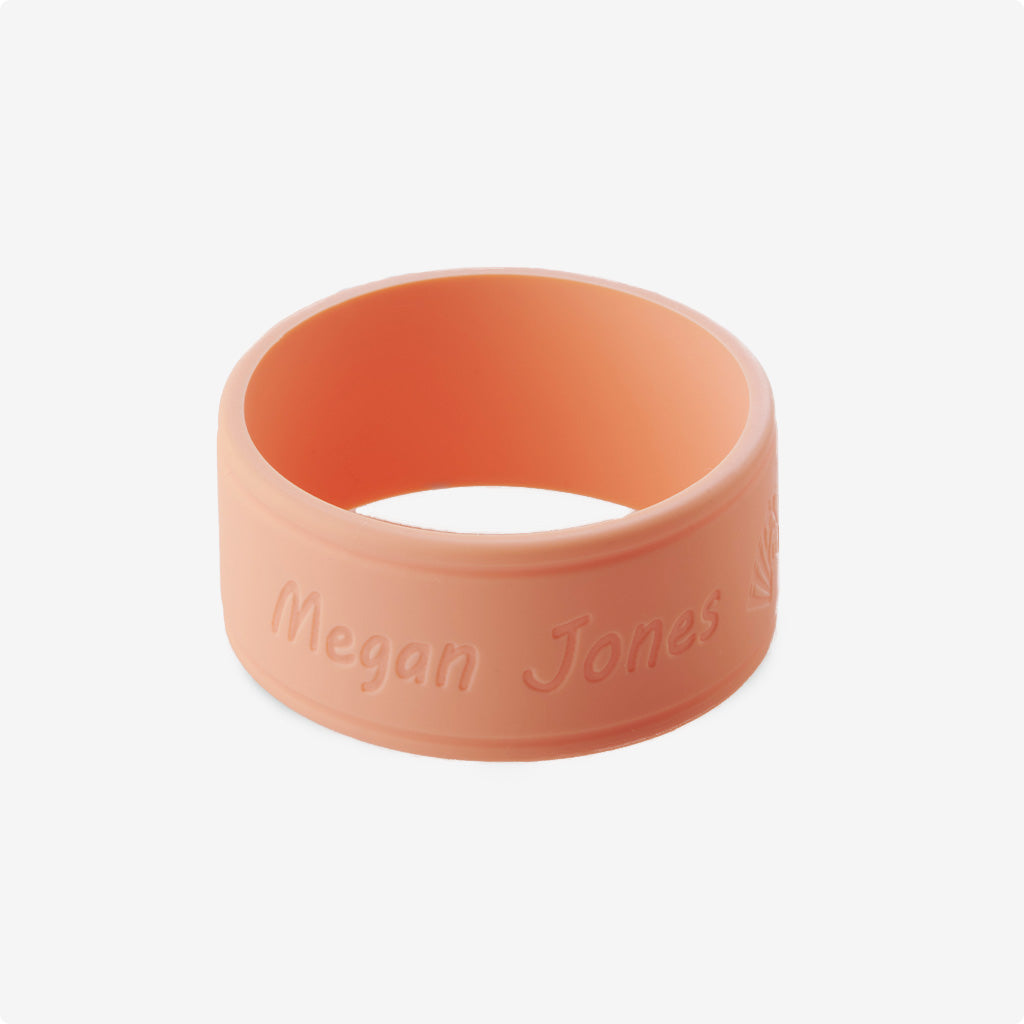 Peach Laser Marked Bottle Band