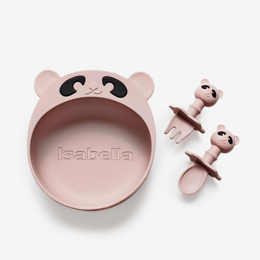 Personalised Panda Bowl and Cutlery