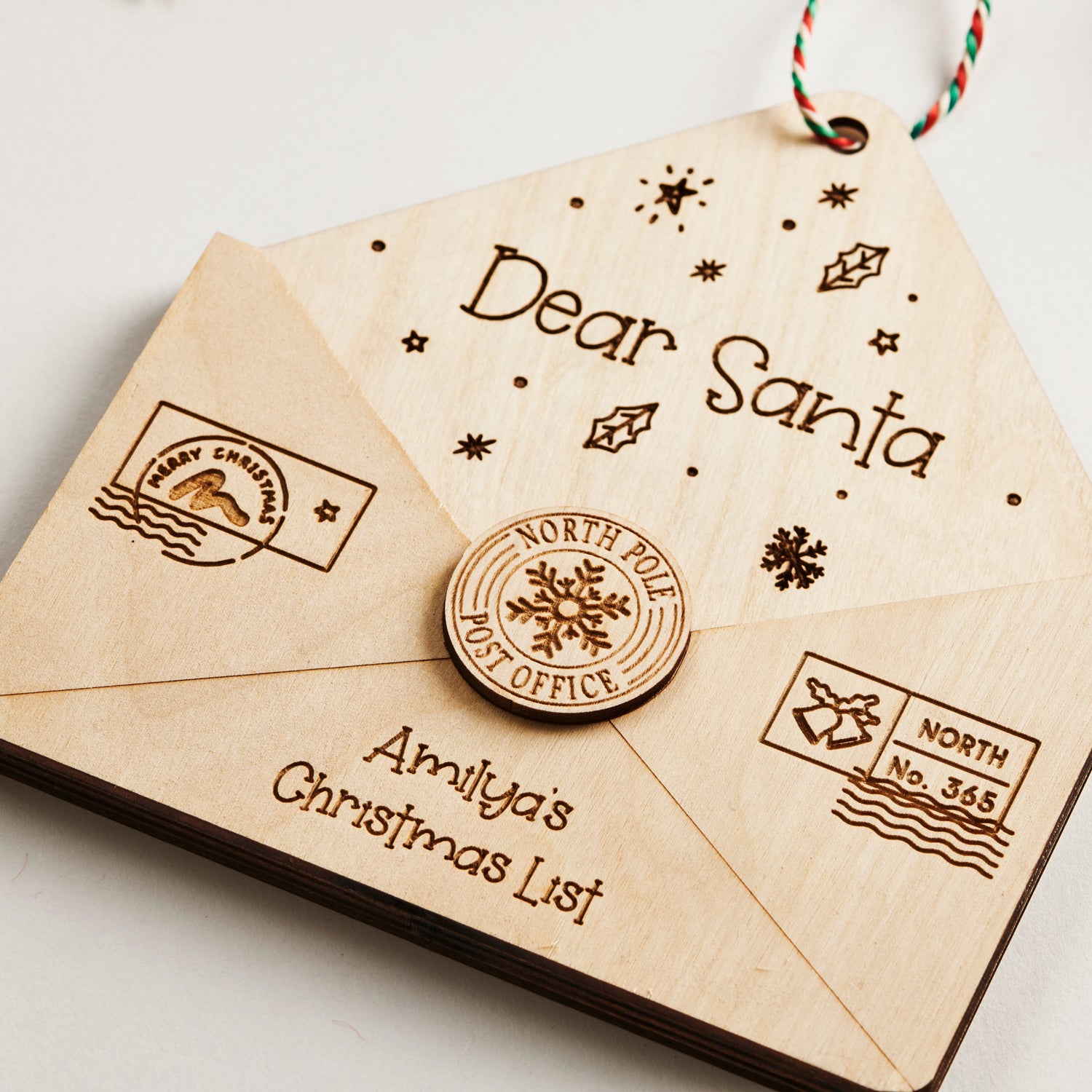 Personalised Christmas Wishlist Envelope