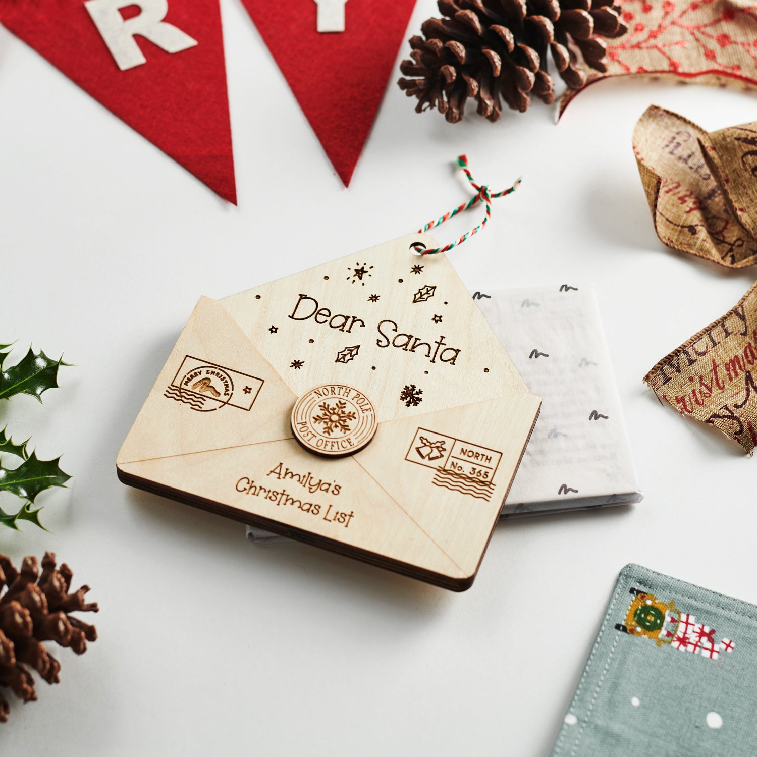 Personalised Christmas Wishlist Envelope