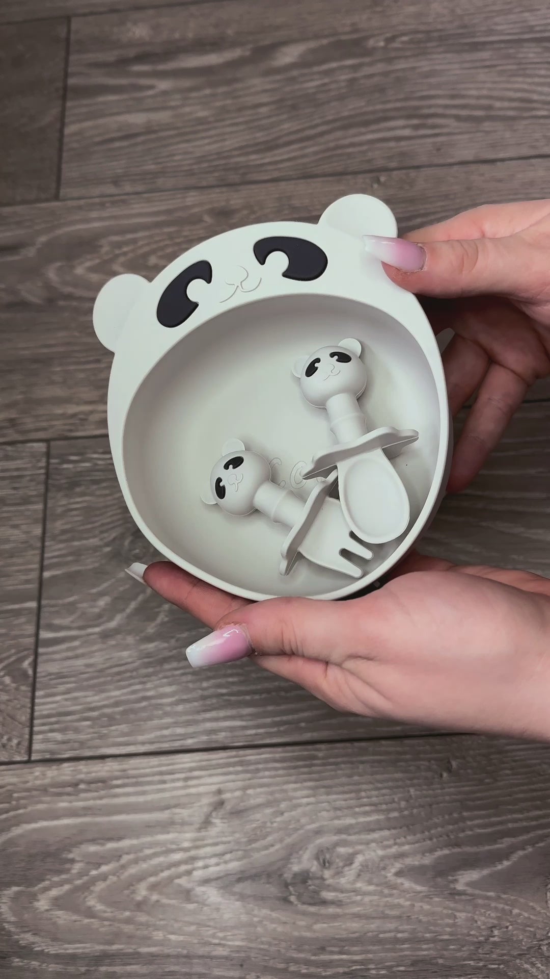 Personalised Panda Bowl and Cutlery