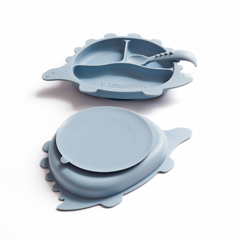 Dinosaur Suction Plate Blue