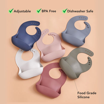 2-Pack Silicone Bibs