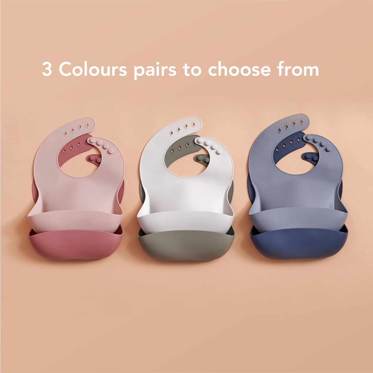 2-Pack Silicone Bibs