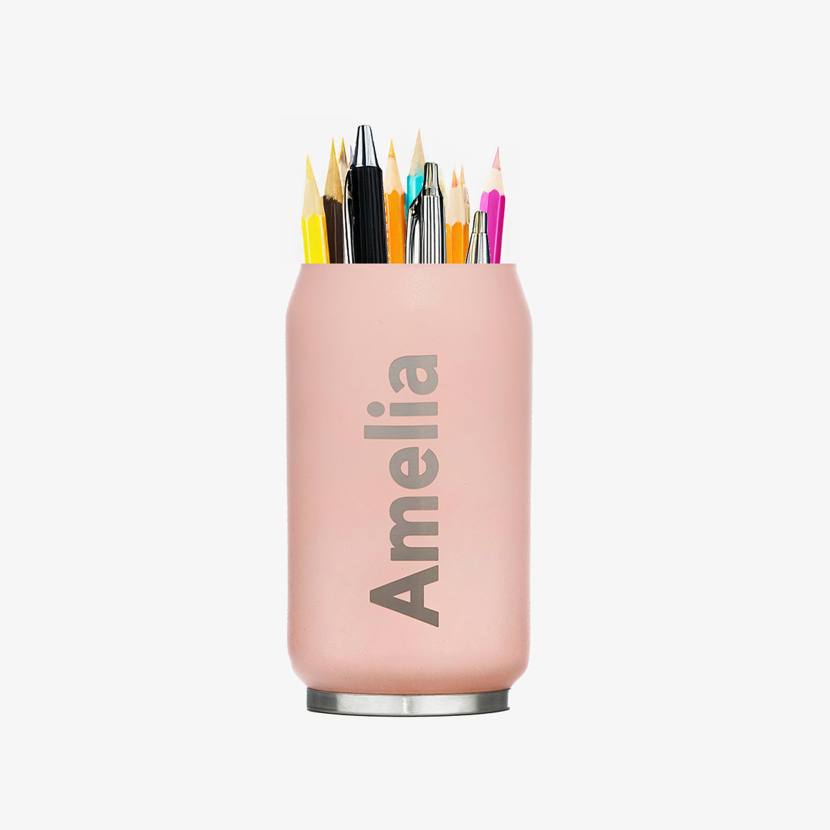 Personalised Steel Can Pencil Holder