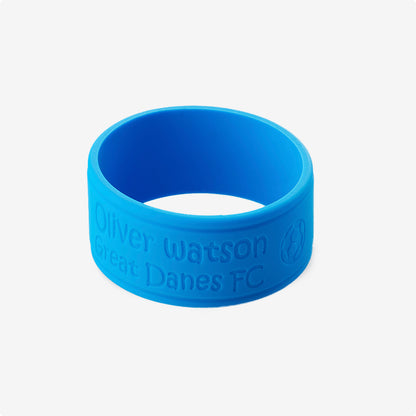 Cool Blue Bottle Band with Personalised Name