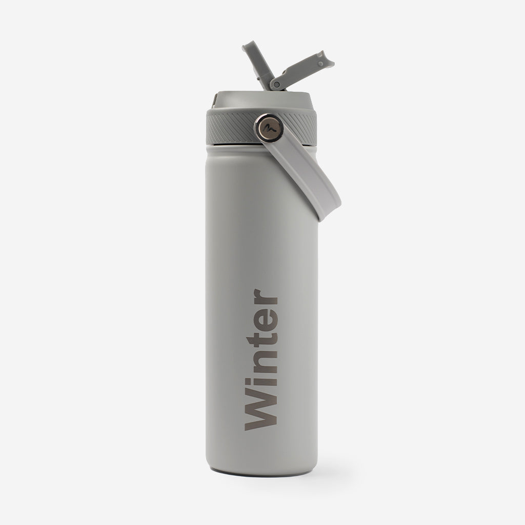Personalised 750ml Water Bottle in Grey