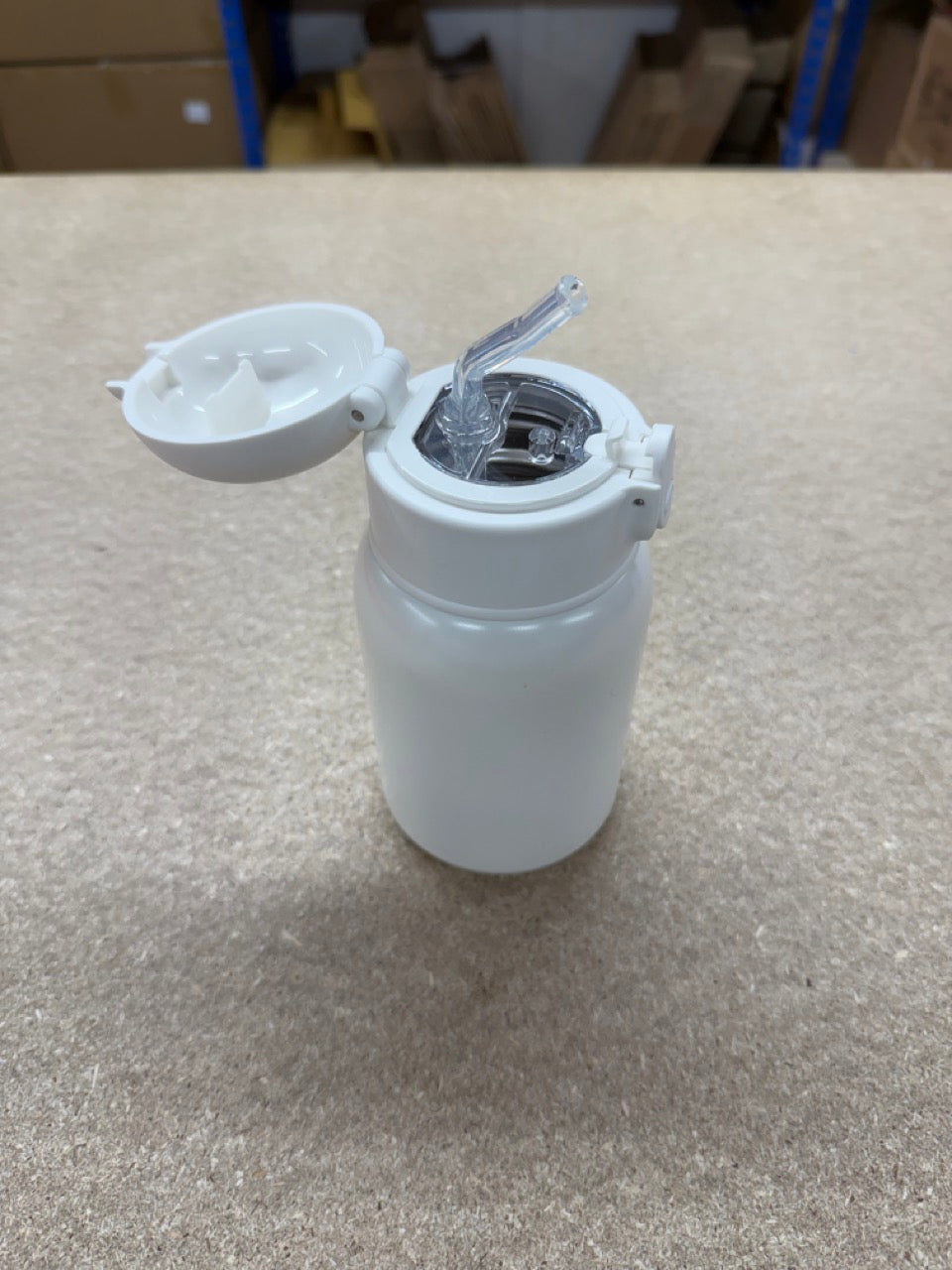 Clearance: White Steel Water Bottle