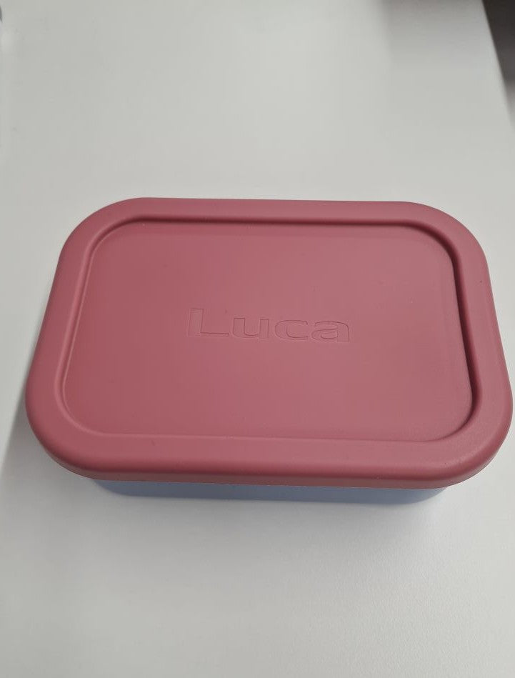 Clearance: Pink & Blue Silicone Bento Box (Luca)