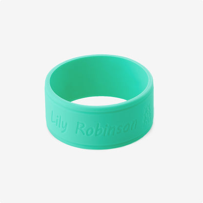 Ocean Mint Blue Bottle Band with Personalised Name