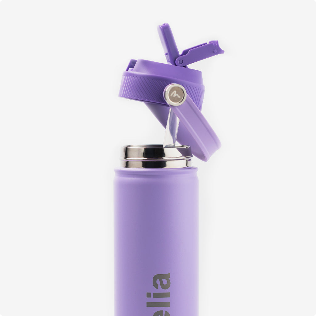 Personalised 750ml Water Bottle in Purple