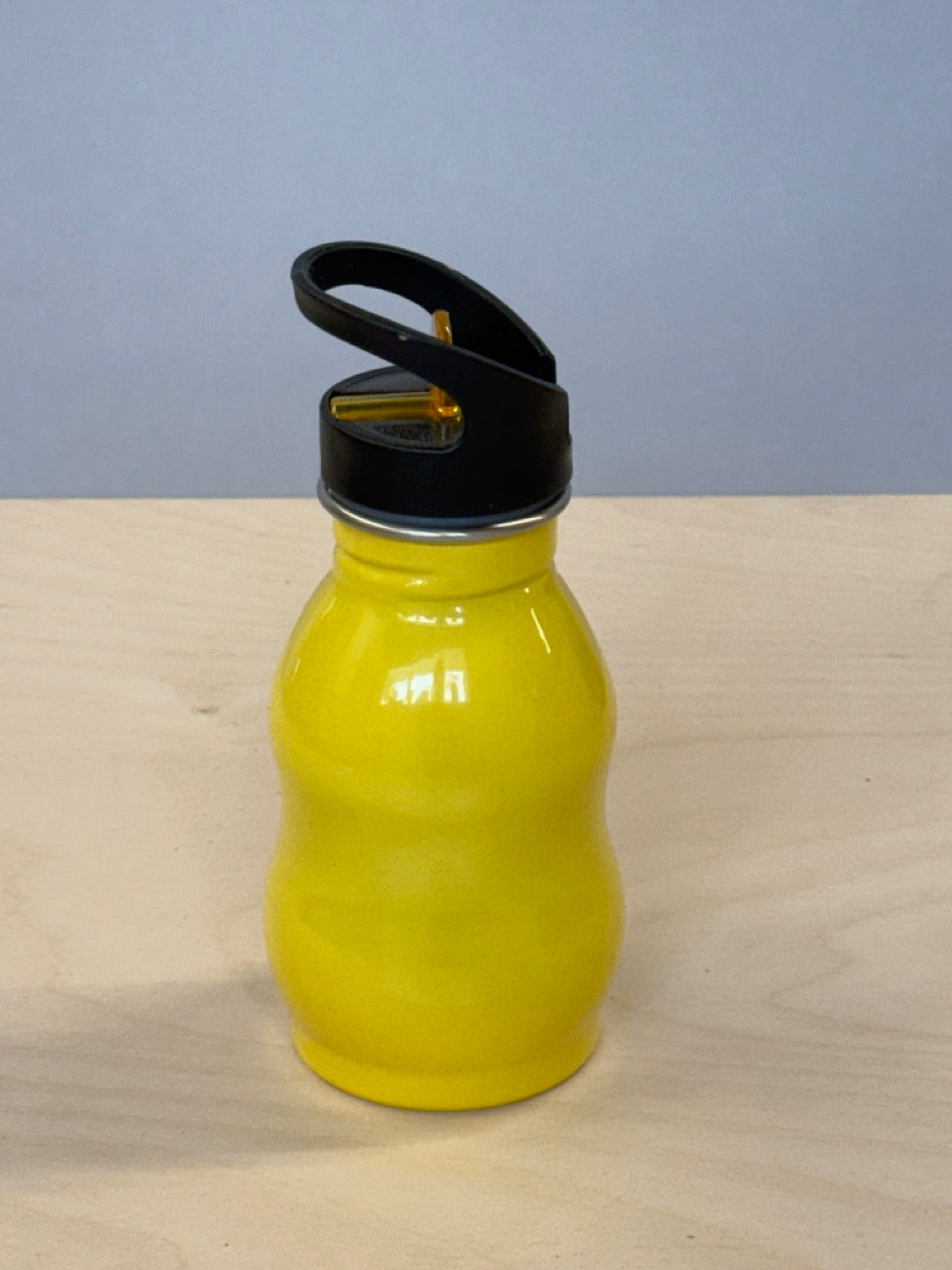 Clearance: Yellow Water Bottle Black lid