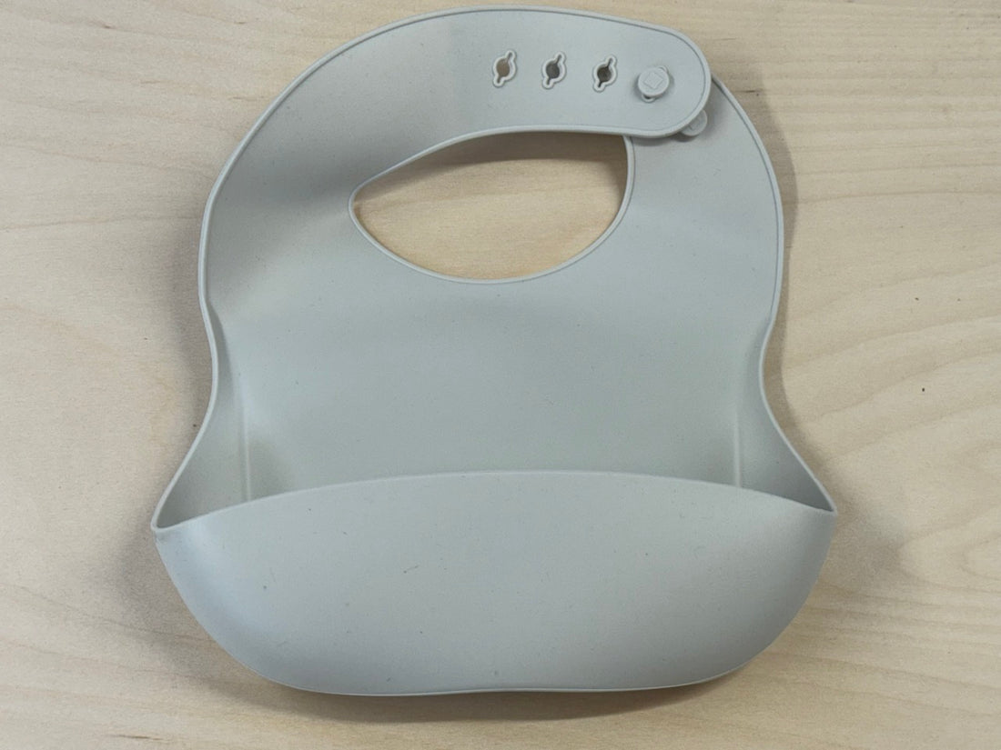 Clearance: Grey Wide Gape Bib